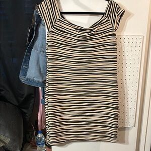 Striped Black and White Dress